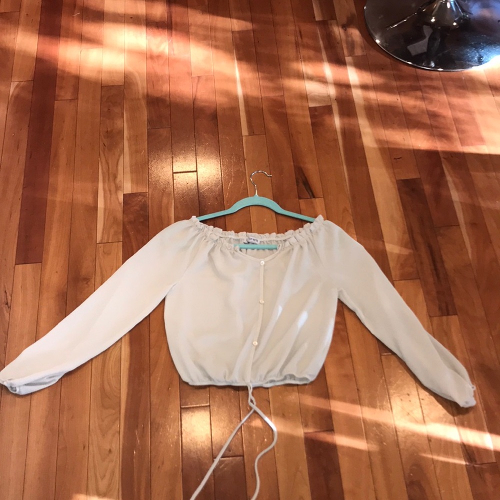 Fashion Nova off the shoulder cropped blouse
